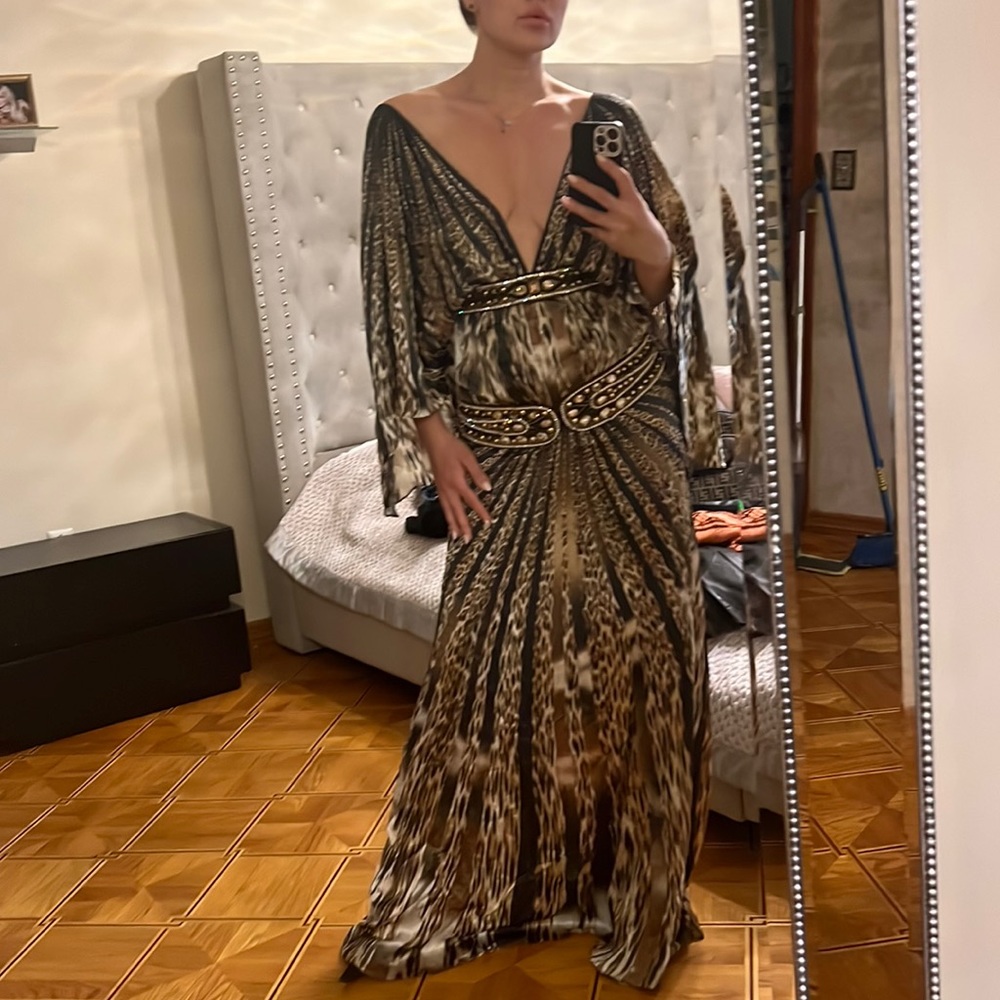 Silk custom made gown